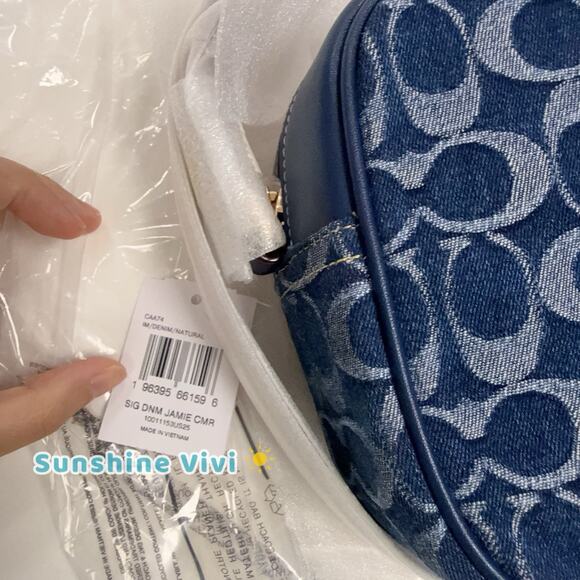 NEW Coach Women’s CAA74 Jamie Camera Bag In Signature Denim - Picture 8 of 10